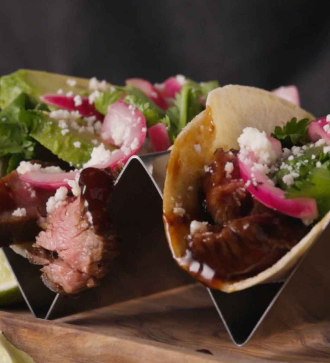 Melinda’s Strawberry Ghost Pepper Glazed Steak Tacos